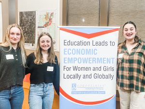 Three Del Oro High School students who won Soroptimist awrds